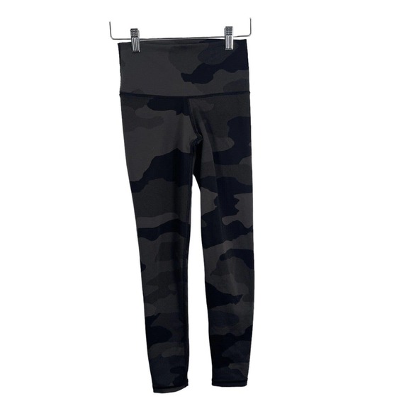 Aerie High Waisted Black Grey Camo Leggings Active Workout Womens Small - Picture 2 of 9
